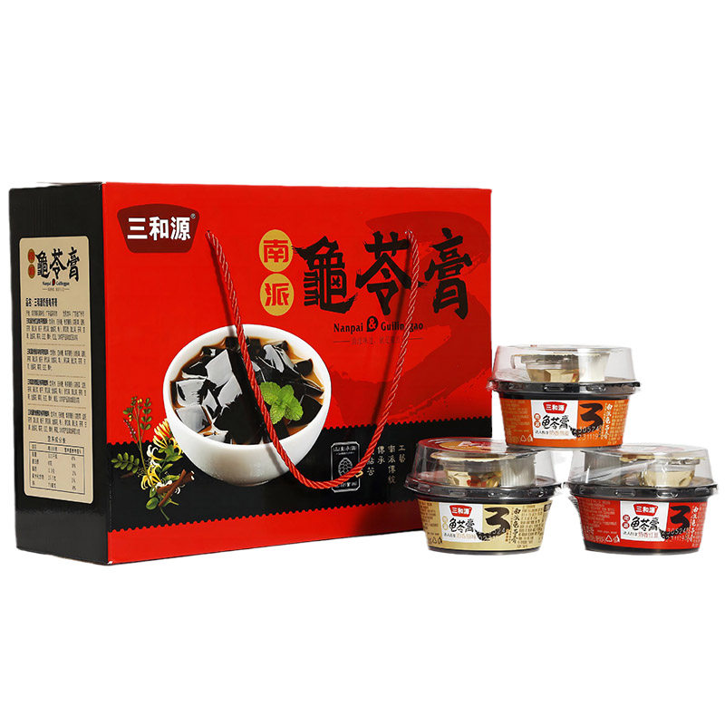 三和源原味红豆龟苓膏即食礼盒装