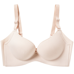 ClarKarida卡恩无钢圈大胸显小内衣无痕聚拢防下垂上托女士文胸罩