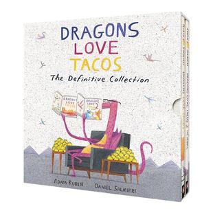 Dragons Love Tacos Box Set 爱吃玉米饼的龙2本精装套装 英文原版儿童绘本