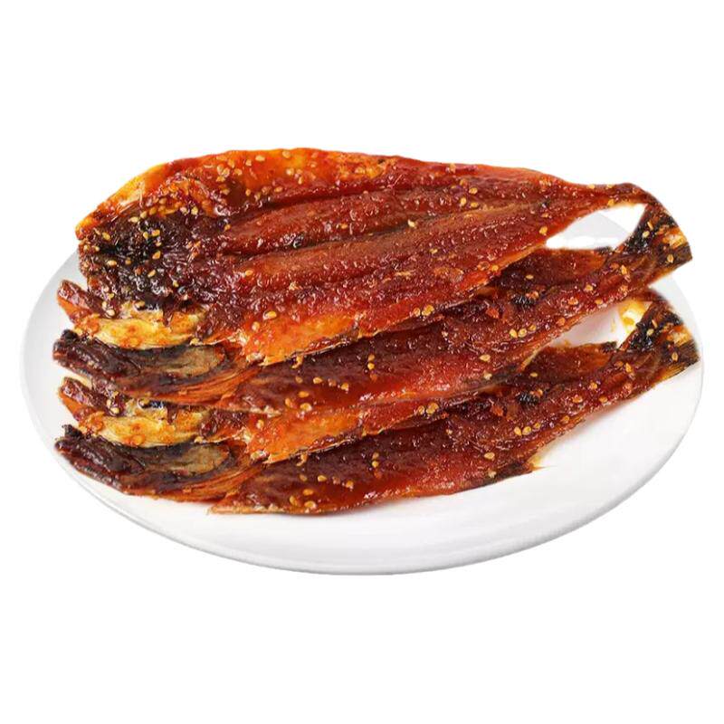 鑫父辣明太鱼延边朝鲜族风味辣鱼烤鱼片小菜手撕零食整条非即食