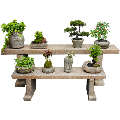 水磨坊庭院花架露台盆景置物架