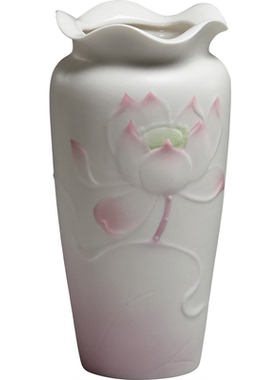粉莲系列供香筒锵锵陶瓷中式风