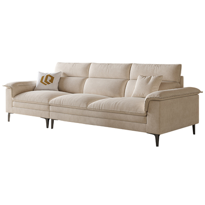 DDC现代极简直排可拆洗布艺沙发