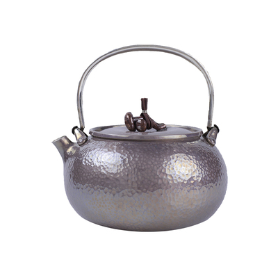 灵芝纯银时代足银9999烧水壶小号