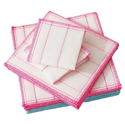 不沾油特厚加厚纯棉纱刷百洁布易清洗抹布刷碗巾厨房家用专用抹布