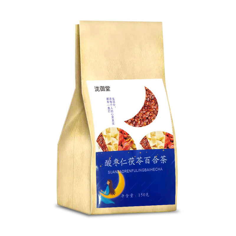 酸枣仁茯苓百合茶大枣大麦莲子山药枸杞桂圆栀子晚安茶泷御堂正品
