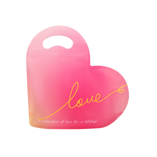 情人节爱心手提塑料礼品袋食品级伴手礼包装袋ins风糖果礼物袋