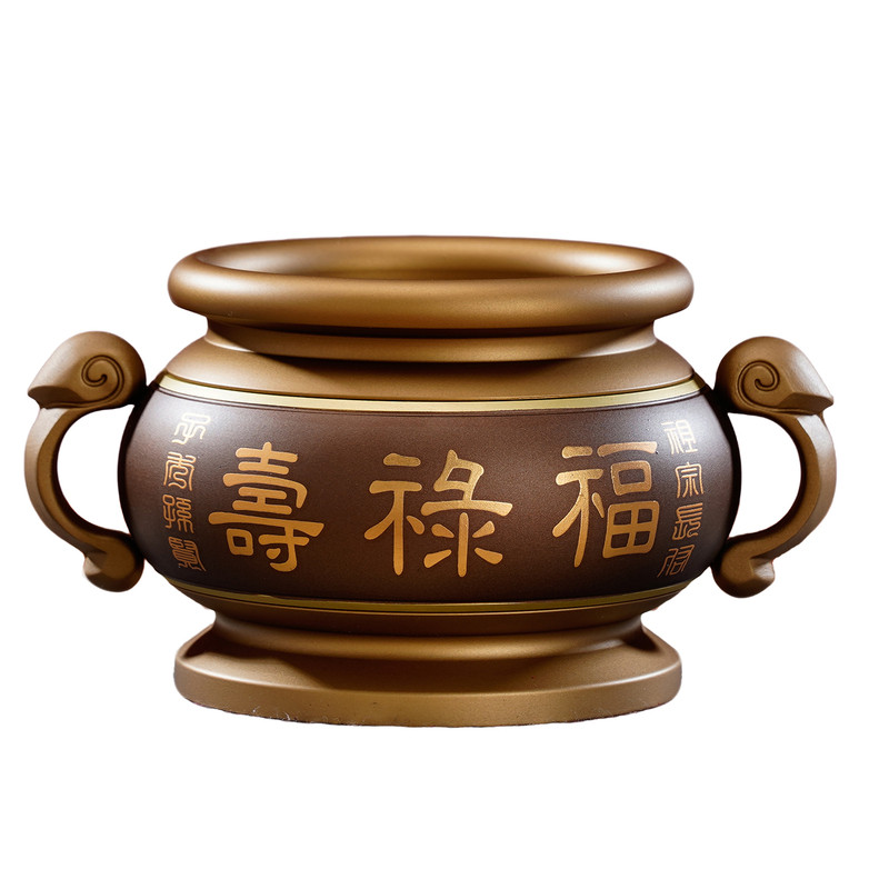 铝合金烧香炉家用招财双耳祖炉
