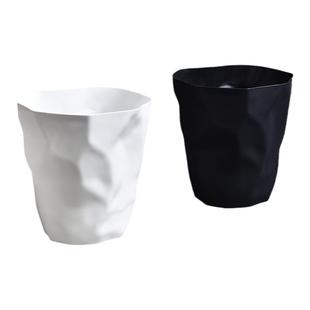 北欧风简约垃圾桶家用客厅厨房无盖大号ins创意卧室办公室纸篓