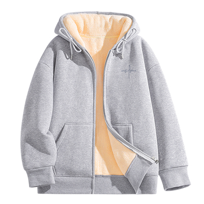 都市丽人加绒卫衣外套女2025新款