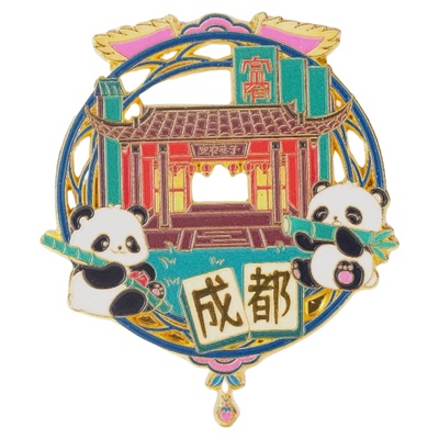 四川成都文创金属大熊猫冰箱贴