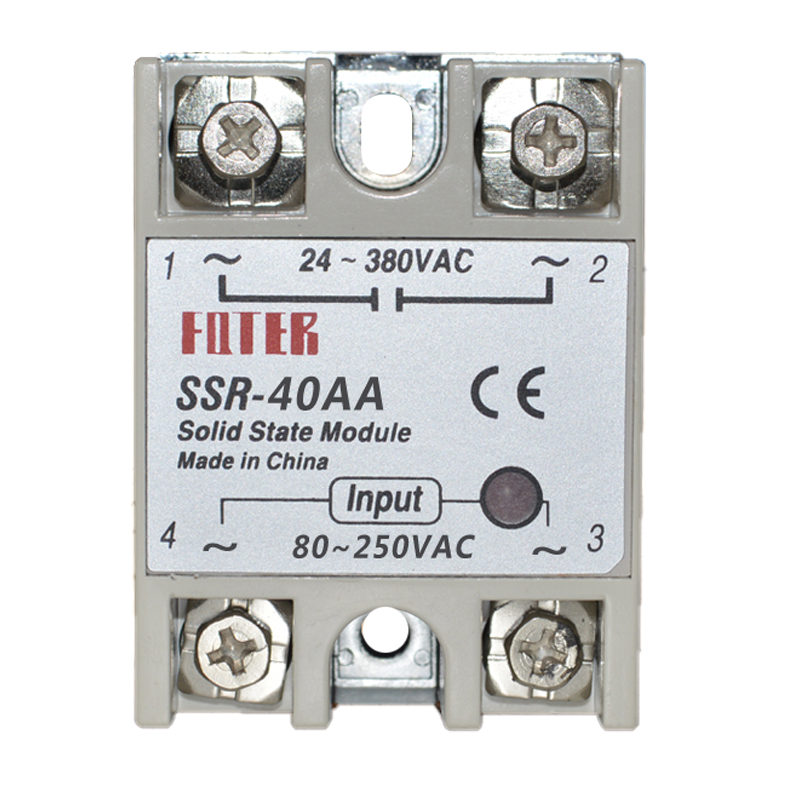 SSR-25AA 25A 10AA 40AA 60AA 80AA 100AA固态继电器 交流控交流
