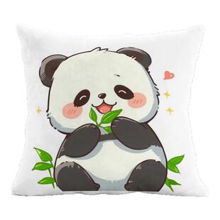 卡通可爱动物抱枕套沙发腰靠办公室靠枕床头短绒靠背车用腰枕靠垫
