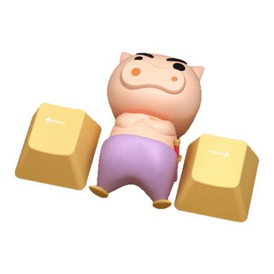 肥嘟嘟左卫门键帽蜡笔小新键帽机械键盘客制化个性创意键帽esc