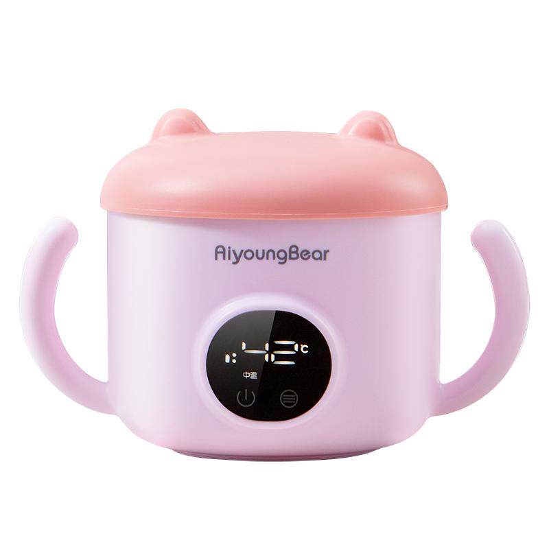 小洋熊宝宝保温碗充电加热碗儿童防摔免注水智能恒温碗辅食碗
