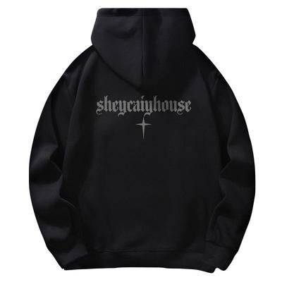 重磅男款美式休闲青少年连帽卫衣