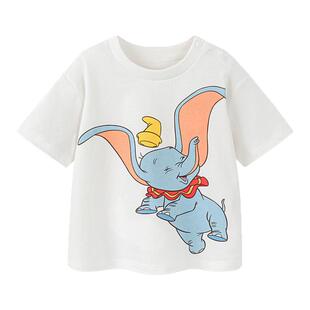 [小飞象联名IP]迷你巴拉巴拉男女童短袖T恤宝宝亲肤纯棉婴儿半袖