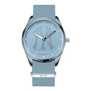MLB手表男女同款中学生潮流撞色帆布带情侣表经典腕表