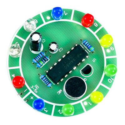 声控led流水套件旋转循环制作