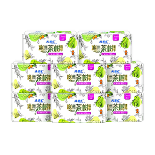 ABC卫生巾超长夜用防漏420mm澳洲茶树精华敏感肌囤货装