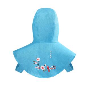 艾灸帽子颈椎热敷头部理疗头疗电加热肩颈帽子护肩披肩产后月子帽