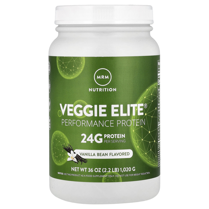 MRM Nutrition,Veggie Elite,优质蛋白,香草豆
