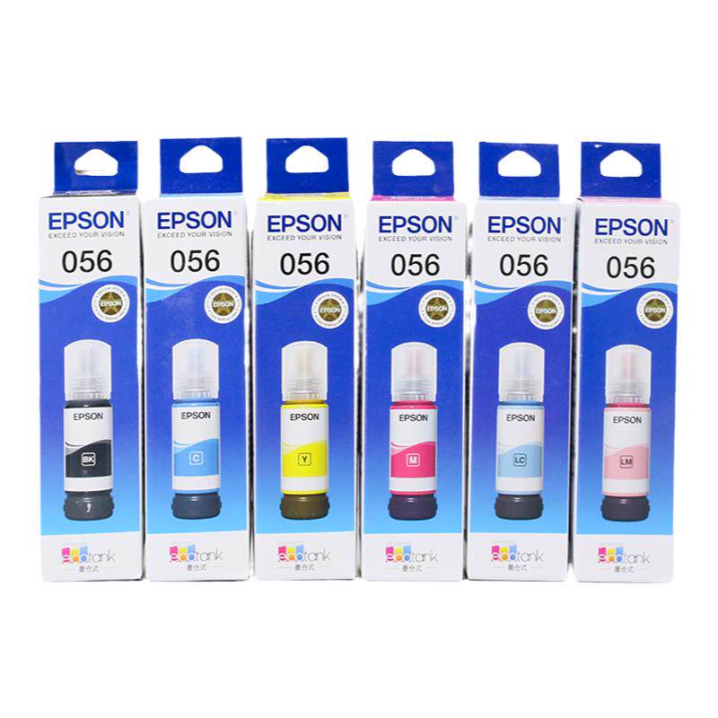原装Epson爱普生056墨水L8058 L18058打印机原厂正品墨水自带连供