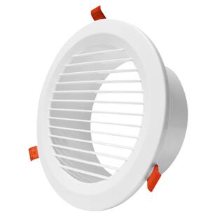 卡簧式塑料圆形百叶新风系统出风口进排气口新风口通风换气出风口