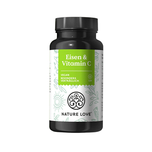 【新品】拜耳NATURELOVE纳初乐德国螯合铁维生素C胶囊补铁VC女性