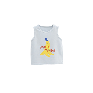 whitewheat儿童2025夏季小背心男女孩童装薄上衣宝宝贴身夏装衣服