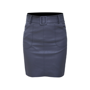 充电宝加热短裙PU皮革修身裙暖腹暖臀裙臀部保暖大姨妈暖肚子神器