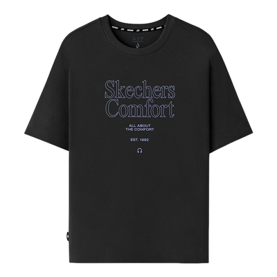 Skechers斯凯奇2025夏新款男款运动短袖休闲T恤衫 L325M005/0018