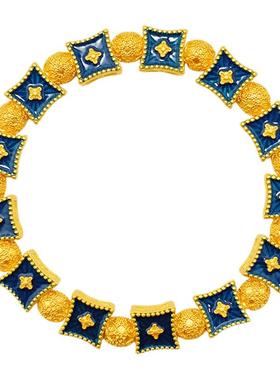 故宫青花瓷手链女生2025新款轻奢