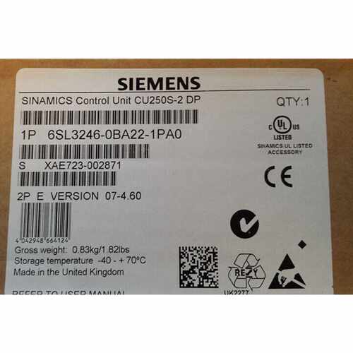议价西门G120控制单元6SL3246-0BA22-1PA0CU250S-2 DPDI/DO6D(3 F
