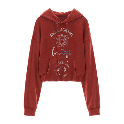 MAMC炒花logo连帽卫衣