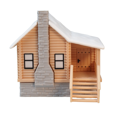 64比例欧美微缩场景成品小雪屋