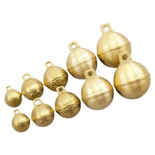 纯黄铜宠物铃铛 大中小犬挂饰挂铃 装饰铃 超响 狗牌吊坠 项链圈