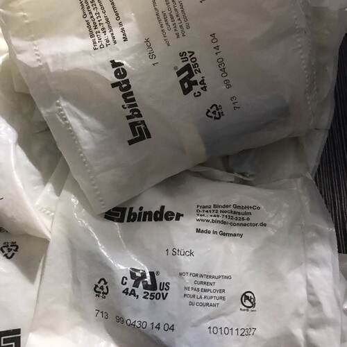【询价】宾德binder 连接器9904301204，连接器适用