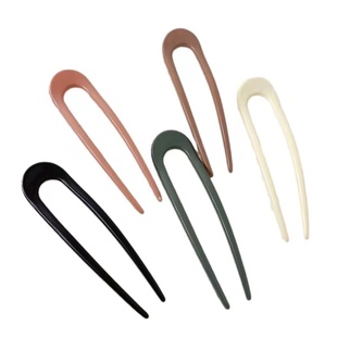 u型发簪日常簪子短款丸子头盘发神器网红头饰发插2024年新款简单