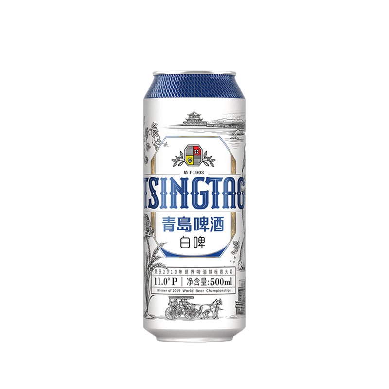 青岛啤酒白啤11度500ml