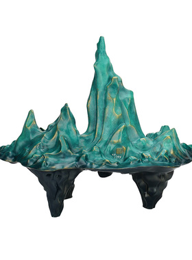 万仟堂千里江山装饰办公室铜雕