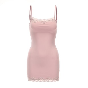 夏何夕性感睡裙女莫代尔吊带包臀短裙纯欲风新年辣妹可外穿睡衣