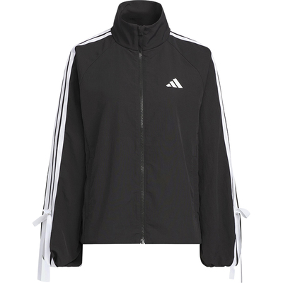 Adidas/阿迪达斯正品DANCE WB 1女士宽松蝴蝶结三条纹外套KT5003