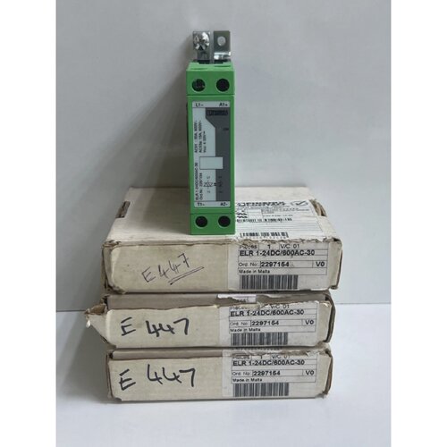 Lot 3 pcs Phoenix Contact ELR 124DC600AC30 Art.no  2297154
