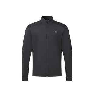 umbro茵宝官方运动都市针织外套反光印花保暖通勤立领夹克套装男