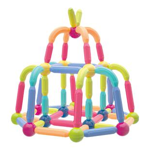 科博磁力棒强磁3d积木棒百变益智儿童玩具吸铁棒大号磁铁拼装神器