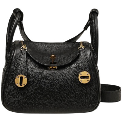 mini真皮新款单肩斜挎手提琳迪包