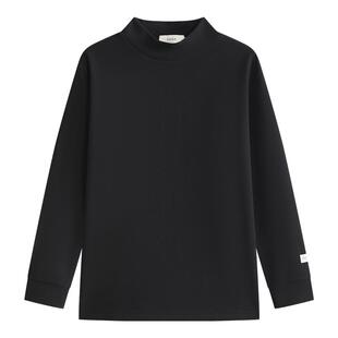 【易打理】ZIOZIA通勤男装25秋磨毛中青年半高领长袖T恤ZYEE3205B