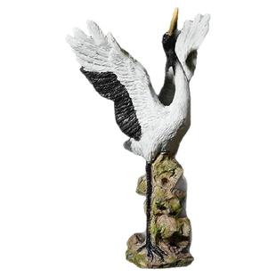 鱼缸内饰盆景造景假山水景仿真树脂小仙鹤室外动物摆件小饰品物件