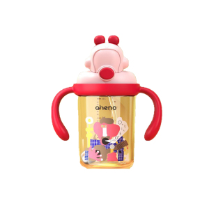 恩尼诺吸管水瓶一岁以上2岁3岁儿童学饮杯PPSU大宝宝重力球喝奶瓶